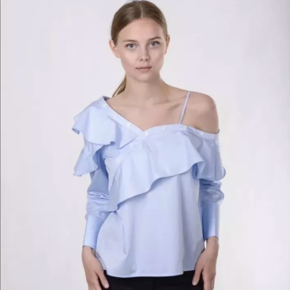 Sleek Atelier Lovisa Flared Ruffle Top